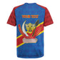 Africa DR of the Congo Personalized Rugby Jersey Flag Style - African Pride