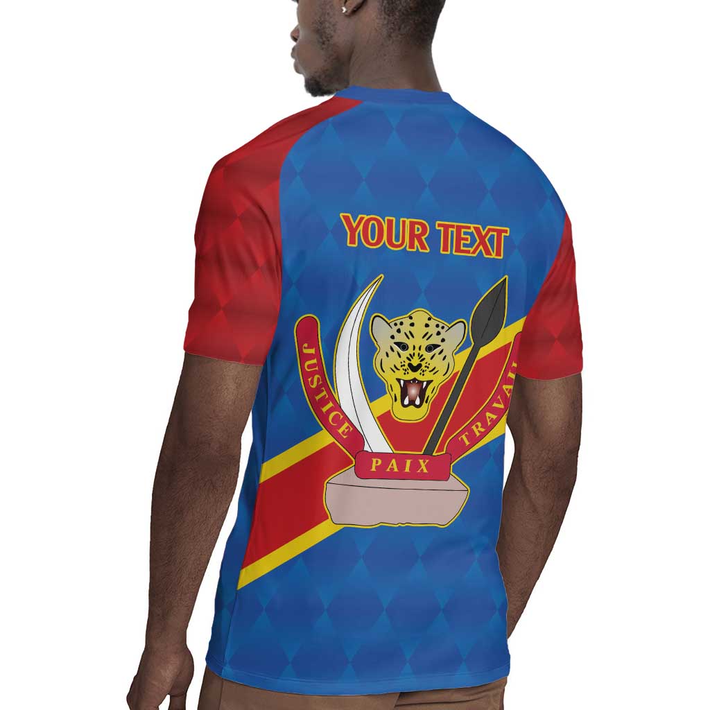Africa DR of the Congo Personalized Rugby Jersey Flag Style - African Pride