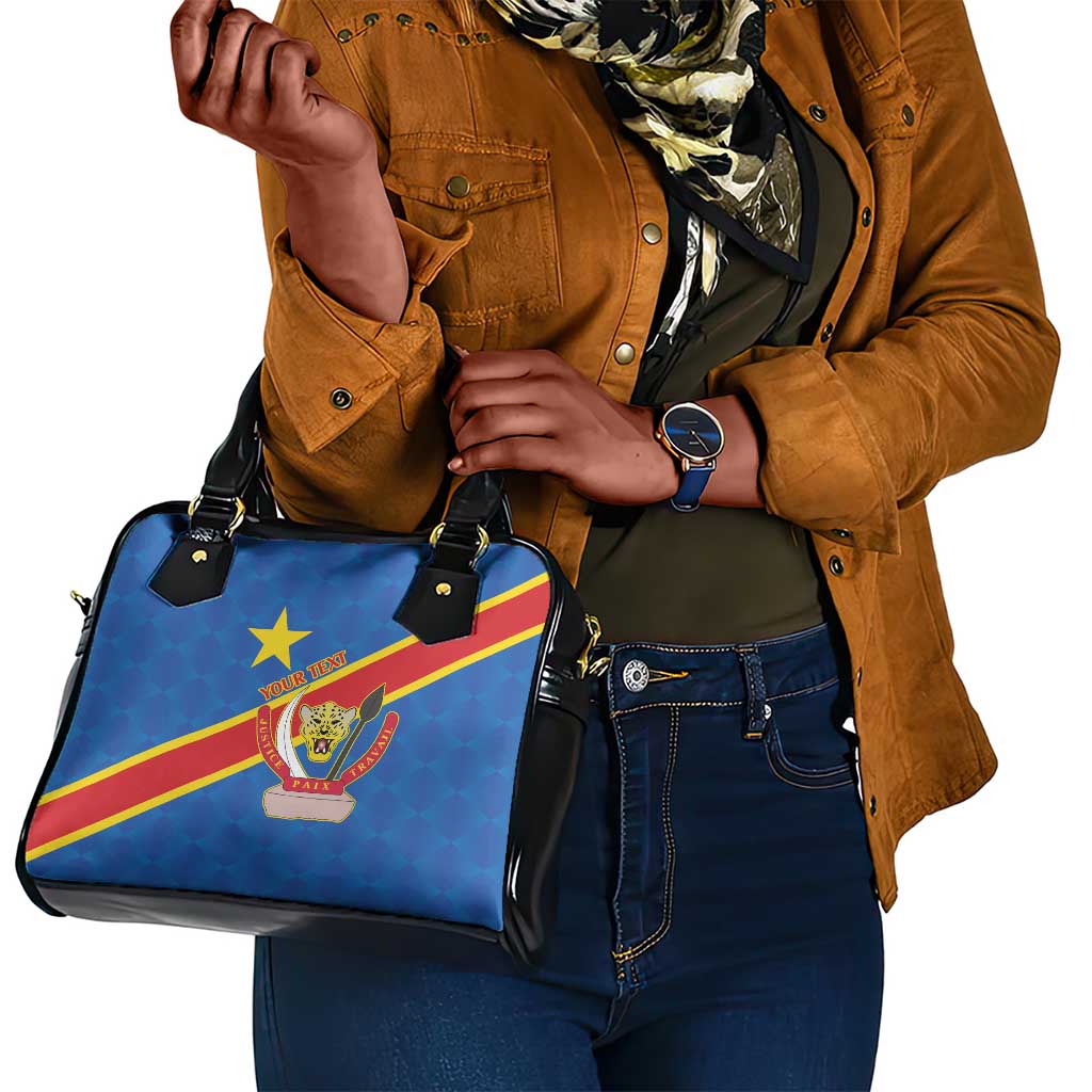 Africa DR of the Congo Personalized Shoulder Handbag Flag Style - African Pride