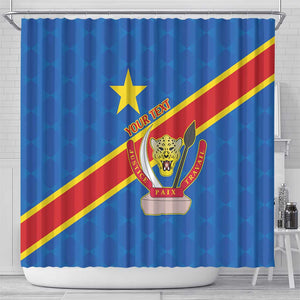 Africa DR of the Congo Personalized Shower Curtain Flag Style - African Pride