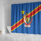 Africa DR of the Congo Personalized Shower Curtain Flag Style - African Pride
