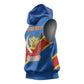 Africa DR of the Congo Personalized Sleeveless Hoodie Flag Style - African Pride
