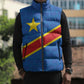 Africa DR of the Congo Personalized Sleeveless Puffer Jacket Flag Style