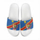 Africa DR of the Congo Personalized Slide Sandals Flag Style