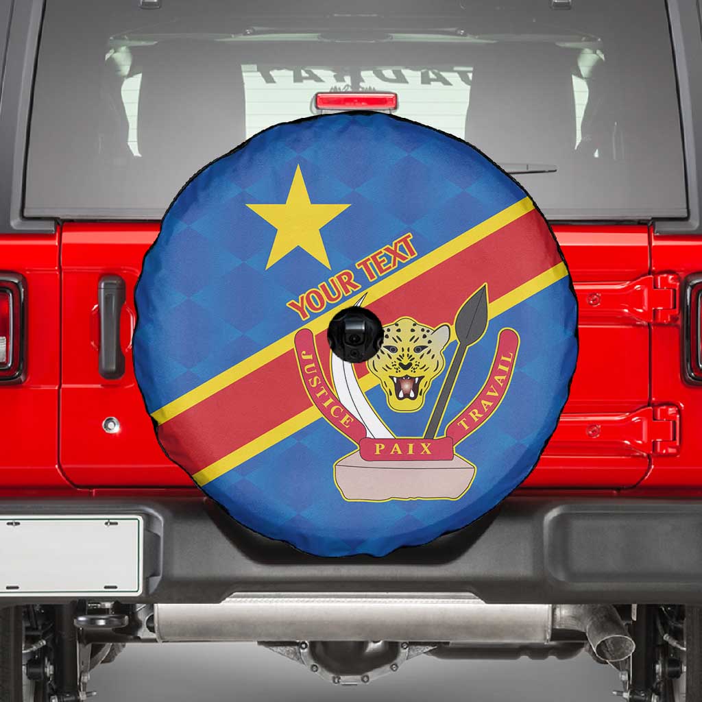Africa DR of the Congo Personalized Spare Tire Cover Flag Style - African Pride