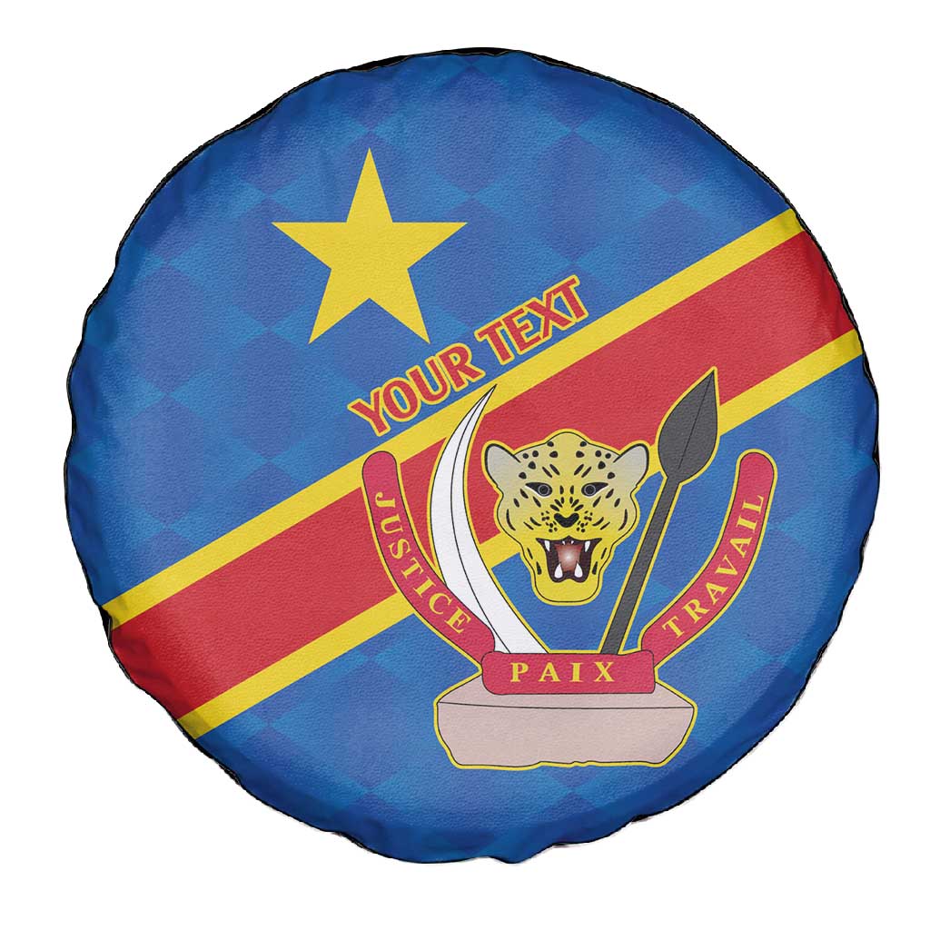 Africa DR of the Congo Personalized Spare Tire Cover Flag Style - African Pride