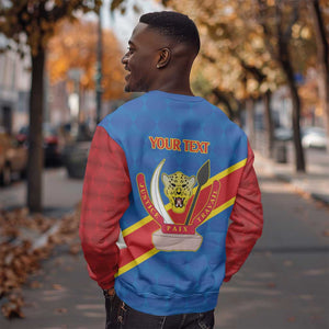 Africa DR of the Congo Personalized Sweatshirt Flag Style - African Pride