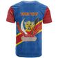 Africa DR of the Congo Personalized T shirt Flag Style - African Pride
