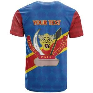 Africa DR of the Congo Personalized T shirt Flag Style - African Pride