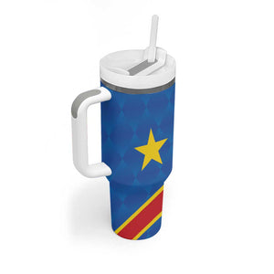 Africa DR of the Congo Personalized Tumbler With Handle Flag Style - African Pride