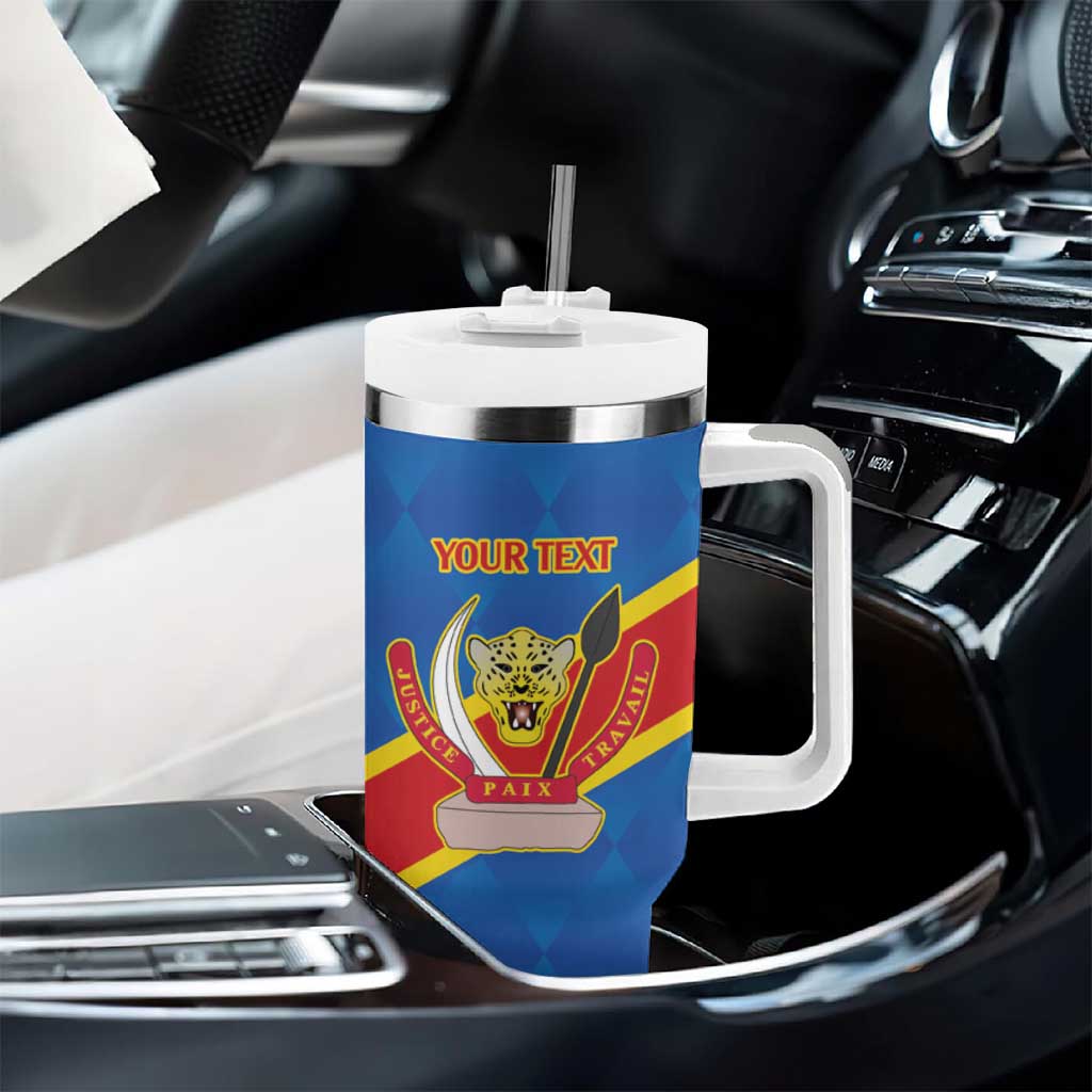 Africa DR of the Congo Personalized Tumbler With Handle Flag Style - African Pride