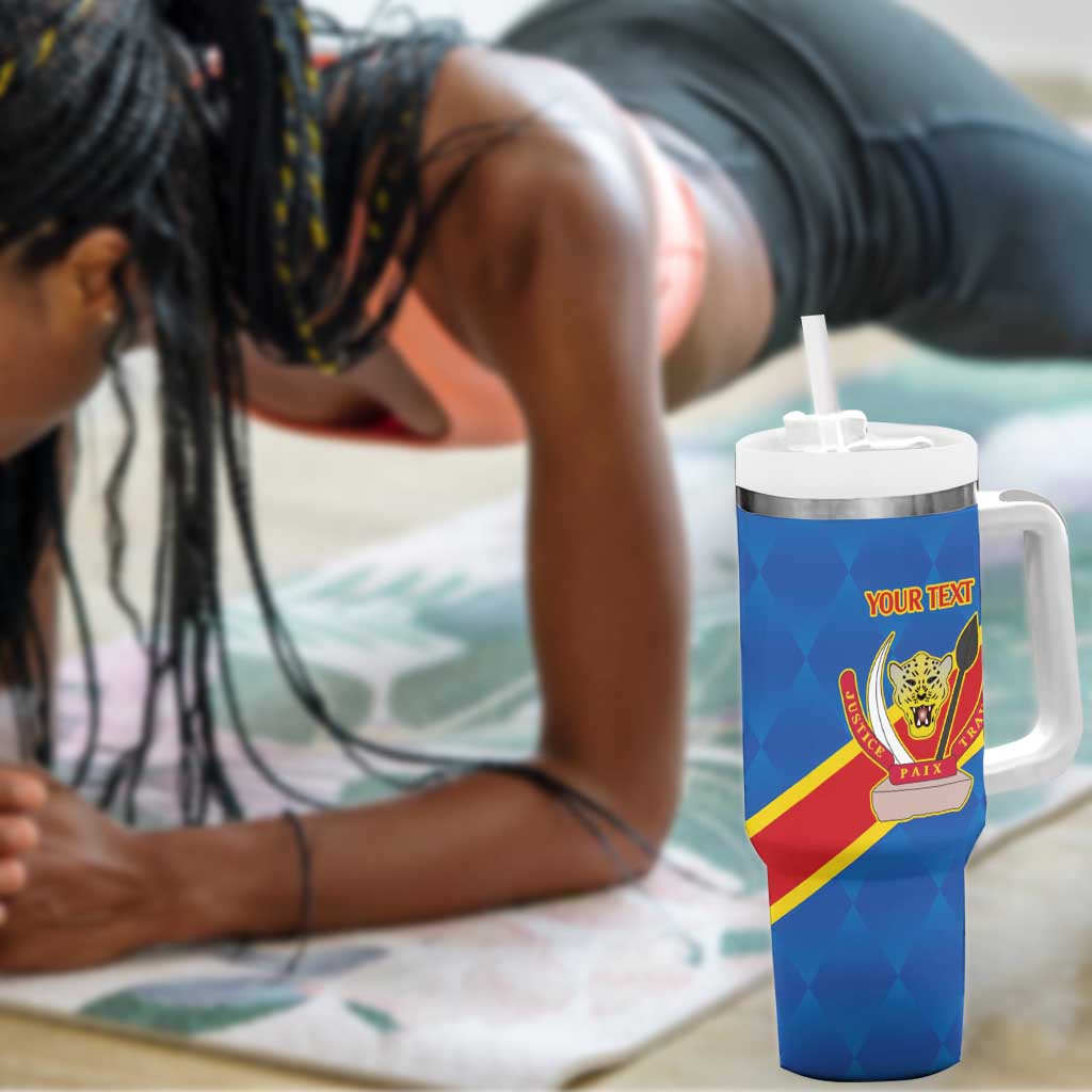 Africa DR of the Congo Personalized Tumbler With Handle Flag Style - African Pride