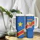 Africa DR of the Congo Personalized Tumbler With Handle Flag Style - African Pride