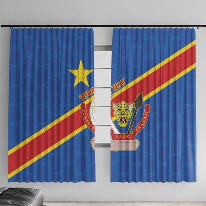 Africa DR of the Congo Personalized Window Curtain Flag Style - African Pride