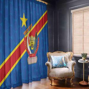 Africa DR of the Congo Personalized Window Curtain Flag Style - African Pride