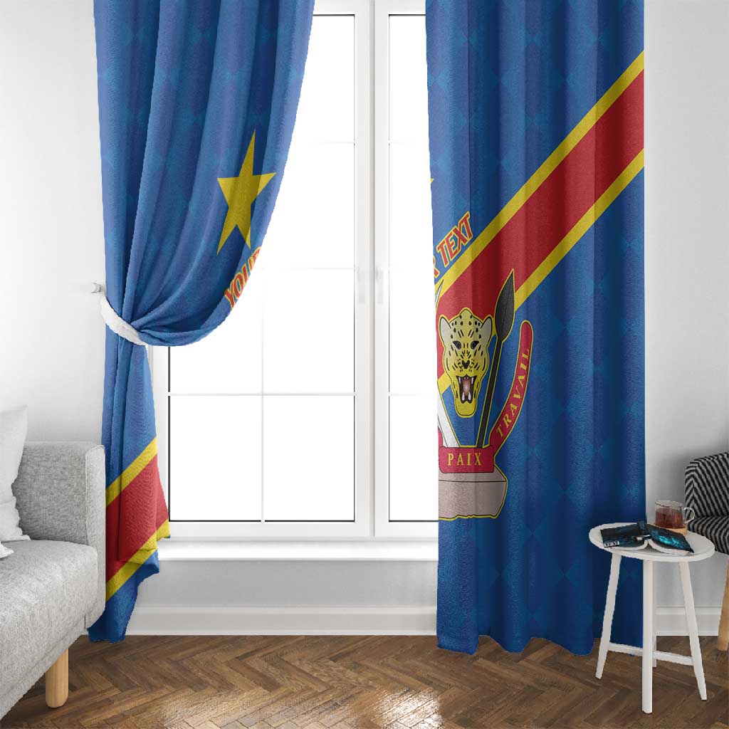 Africa DR of the Congo Personalized Window Curtain Flag Style - African Pride
