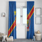 Africa DR of the Congo Personalized Window Curtain Flag Style - African Pride