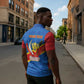 Africa DR of the Congo Personalized Zipper Polo Shirt Flag Style