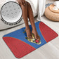 Africa DR Congo Football Custom Bathroom Set Blue Leopard Skin Pattern