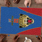 Africa DR Congo Football Custom Puzzle Blue Leopard Skin Pattern