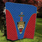 Africa DR Congo Football Custom Quilt Blue Leopard Skin Pattern - African Pride