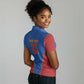 Africa DR Congo Football Custom Women Polo Shirt Blue Leopard Skin Pattern - African Pride