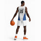 Africa DR Congo Football Custom Basketball Jersey White Leopard Skin Pattern - African Pride