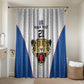 Africa DR Congo Football Custom Bathroom Set White Leopard Skin Pattern
