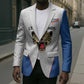 Africa DR Congo Football Custom Blazer White Leopard Skin Pattern