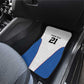 Africa DR Congo Football Custom Car Mats White Leopard Skin Pattern - African Pride