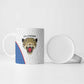 Africa DR Congo Football Custom Ceramic Mug White Leopard Skin Pattern
