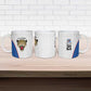 Africa DR Congo Football Custom Ceramic Mug White Leopard Skin Pattern