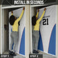 Africa DR Congo Football Custom Door Cover White Leopard Skin Pattern