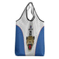 Africa DR Congo Football Custom Grocery Bag White Leopard Skin Pattern - African Pride