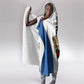 Africa DR Congo Football Custom Hooded Blanket White Leopard Skin Pattern - African Pride
