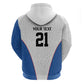 Africa DR Congo Football Custom Hoodie White Leopard Skin Pattern - African Pride