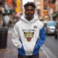 Africa DR Congo Football Custom Hoodie White Leopard Skin Pattern - African Pride