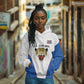 Africa DR Congo Football Custom Hoodie White Leopard Skin Pattern - African Pride