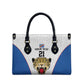 Africa DR Congo Football Custom Leather Bag White Leopard Skin Pattern