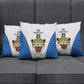 Africa DR Congo Football Custom Pillow Cover White Leopard Skin Pattern