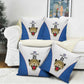 Africa DR Congo Football Custom Pillow Cover White Leopard Skin Pattern