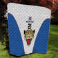 Africa DR Congo Football Custom Quilt White Leopard Skin Pattern - African Pride
