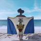 Africa DR Congo Football Custom Sarong White Leopard Skin Pattern - African Pride