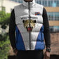 Africa DR Congo Football Custom Sleeveless Puffer Jacket White Leopard Skin Pattern