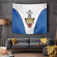 Africa DR Congo Football Custom Tapestry White Leopard Skin Pattern - African Pride