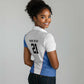 Africa DR Congo Football Custom Women Polo Shirt White Leopard Skin Pattern - African Pride