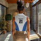 Africa DR Congo Football Custom Women Sleeveless Polo Shirt White Leopard Skin Pattern - African Pride