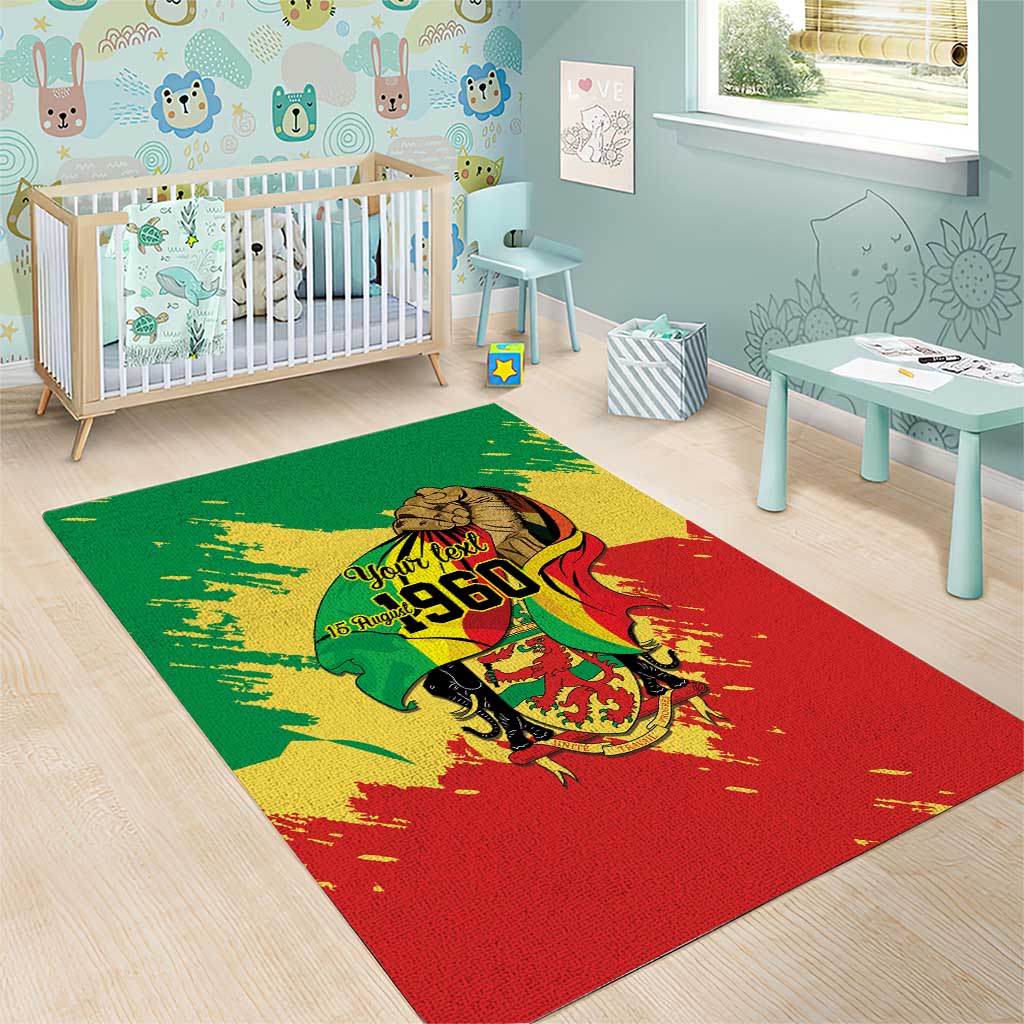 Republic of The Congo Independence Day Personalized Area Rug Congo-Brazzaville Since 1960 - African Pride