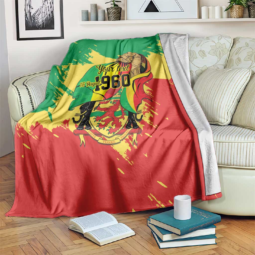 Republic of The Congo Independence Day Personalized Blanket Congo-Brazzaville Since 1960 - African Pride