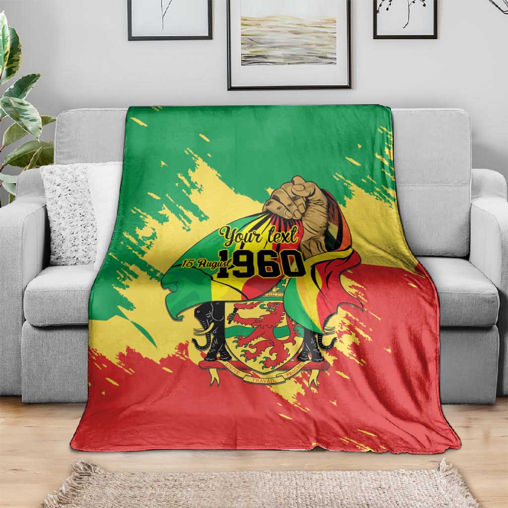 Republic of The Congo Independence Day Personalized Blanket Congo-Brazzaville Since 1960 - African Pride